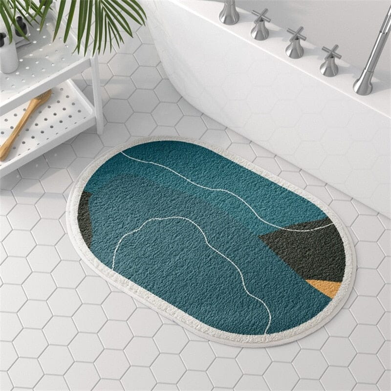 Abstract Non-Slip Bathroom Mat – Safety, Comfort & Modern Design