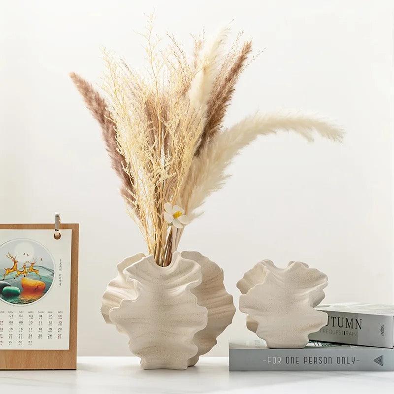 Organic Ceramic Wave Vase
