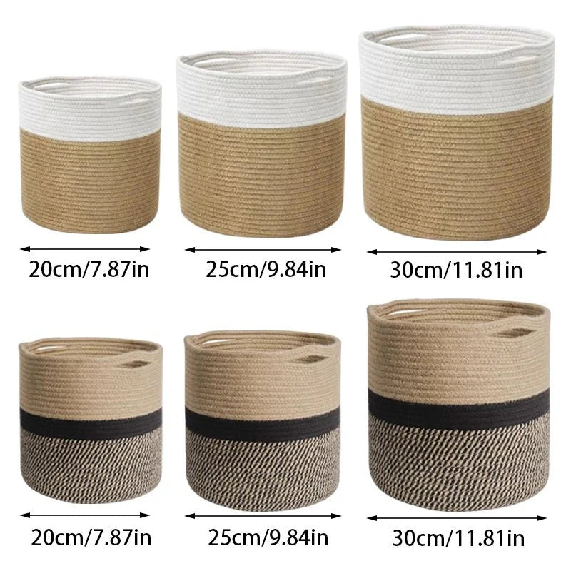 Decorative Fabric Plant Pot – Cotton Rope
