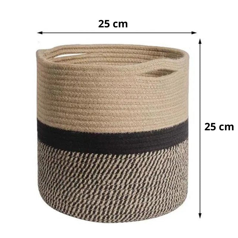 Decorative Fabric Plant Pot – Cotton Rope