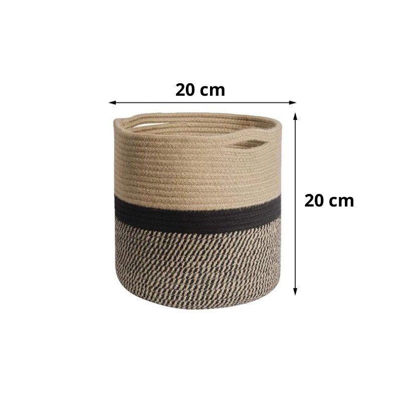 Decorative Fabric Plant Pot – Cotton Rope