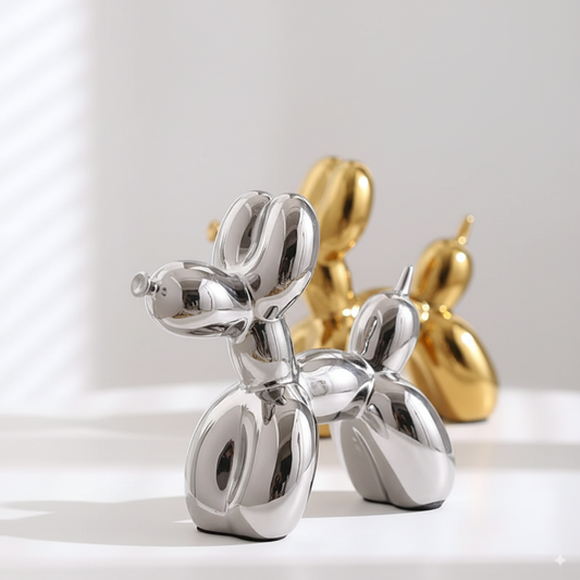 Ceramic Balloon Dog Statue – Playful Modern Decorative Sculpture