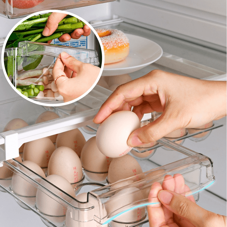 Refrigerator Storage Drawer Organizer – Fresh Food & Space Saver