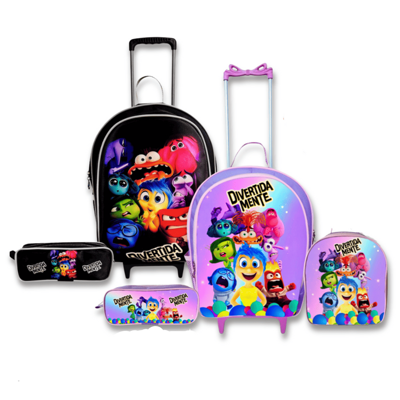 Mochila Divertidamente com Rodinhas [KIT COMPLETO]