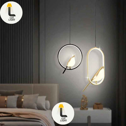 Nature-Inspired Bird Pendant Light – Artistic Hanging Fixture for Eco-Themed Rooms or Nature-Loving Homes