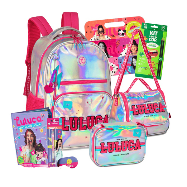 Mochila Luluca Kit Completo Exclusivo