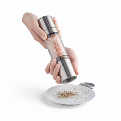 2-in-1 Manual Pepper & Spice Grinder – Adjustable Kitchen Seasoning Tool