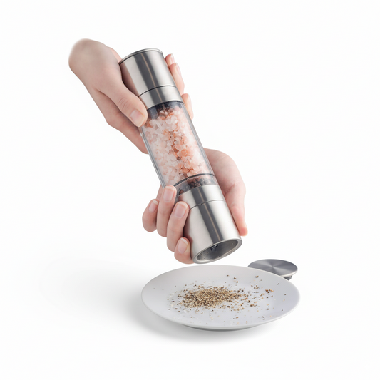 2-in-1 Manual Pepper & Spice Grinder – Adjustable Kitchen Seasoning Tool