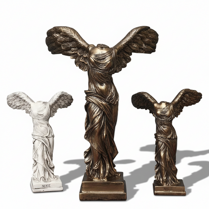 Nordic “Winged Victory” Sculpture – Inspirational Resin Statue for Home Design