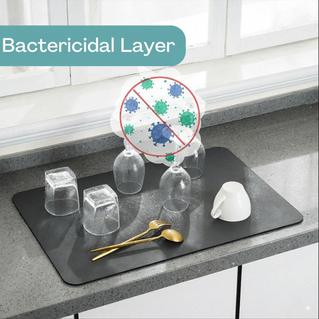 Modern Ultra-Absorbent Mat – Anti-Slip Quick-Dry Rug for Bathroom & Kitchen