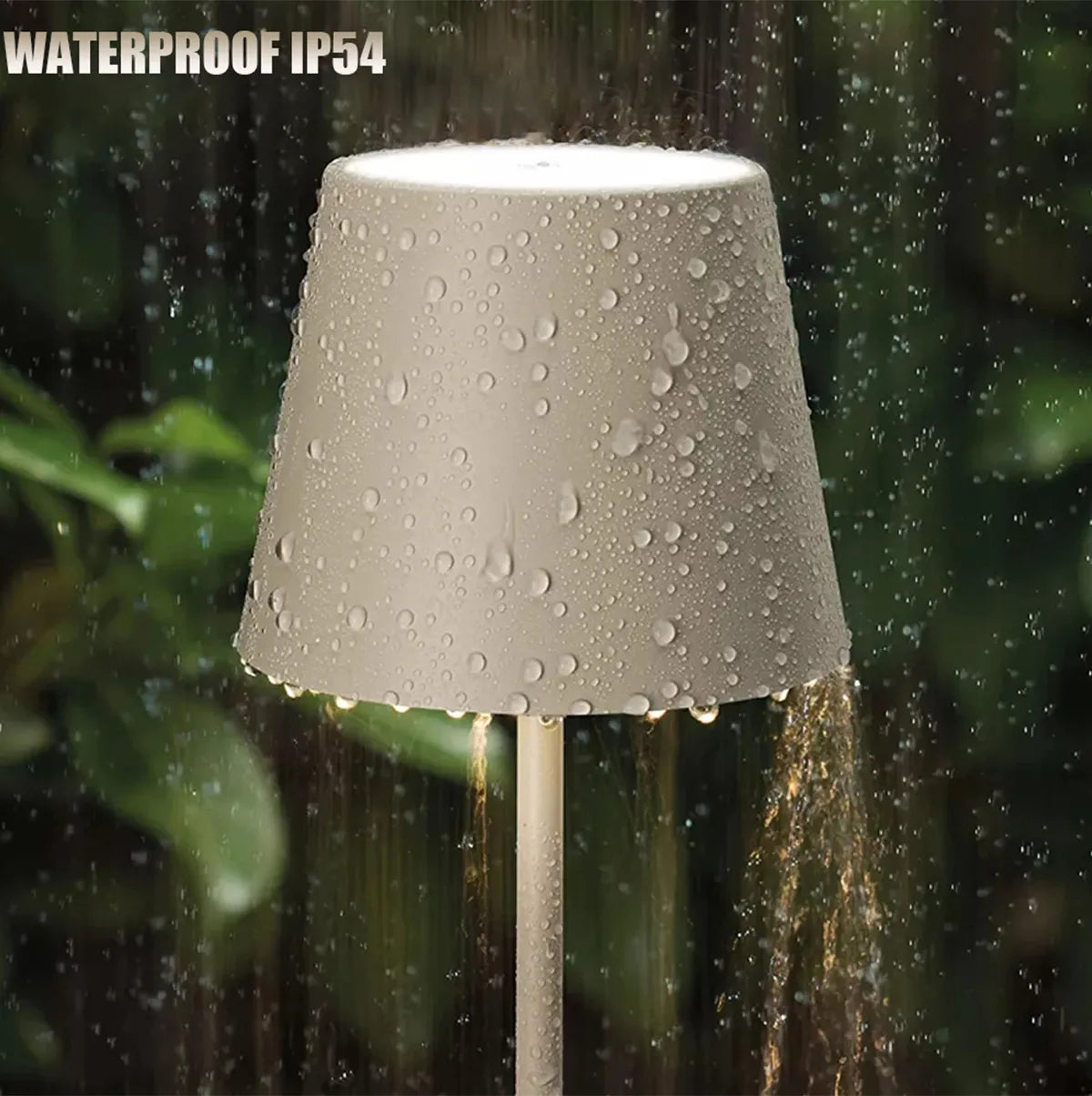 Waterproof Wireless LED Night Table Lamp for Bedroom, Camping or Outdoor Use