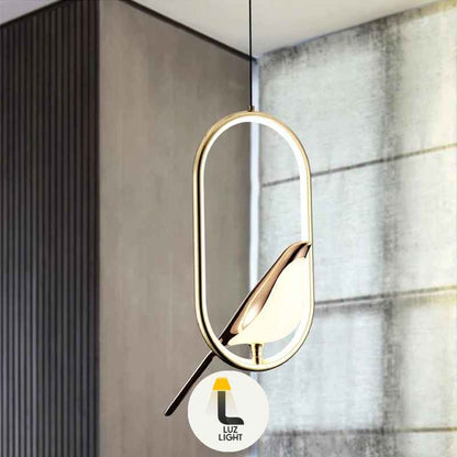 Nature-Inspired Bird Pendant Light – Artistic Hanging Fixture for Eco-Themed Rooms or Nature-Loving Homes