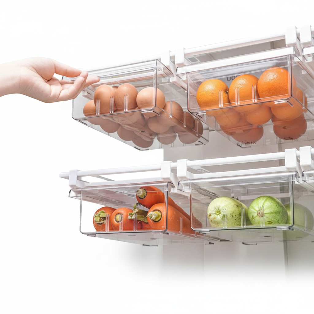 Refrigerator Storage Drawer Organizer – Fresh Food & Space Saver