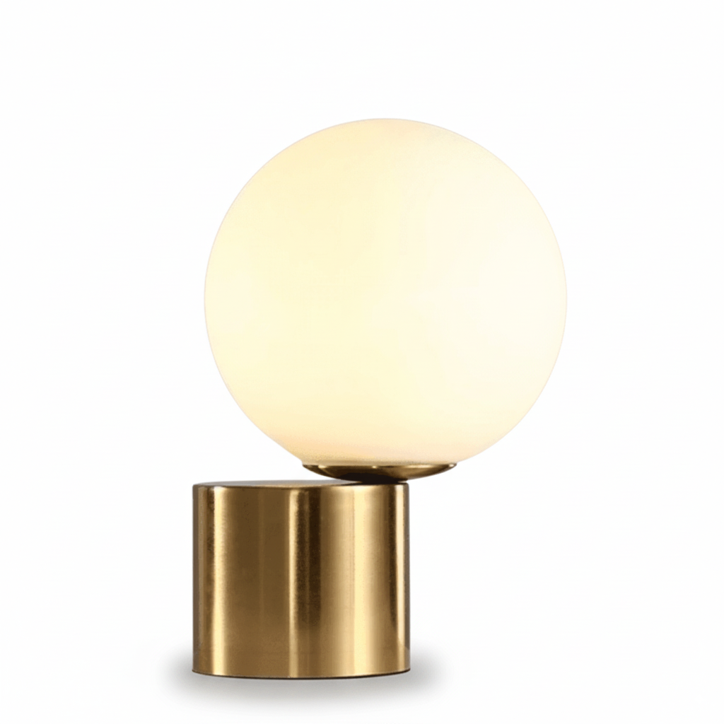 Brass Table Lamp – Luxury Modern Lighting for Desk & Bedside Decor