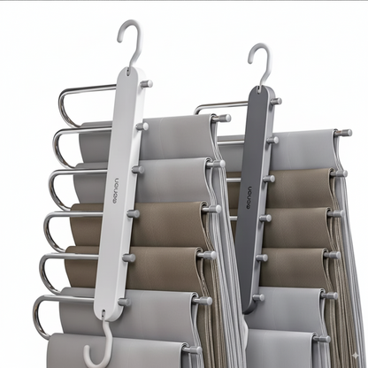 6-in-1 Multifunctional Pants Hanger – Space-Saving Closet Organizer Rack