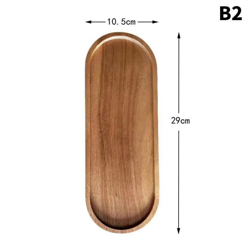 Premium Wooden Serving Tray – Rustic Kitchen & Elegant Table Presentation