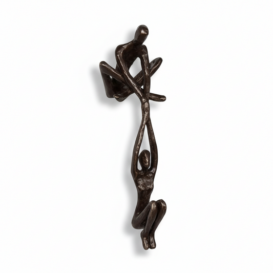 Man & Woman Resin Statue – Elegant Couple Ornament for Modern Home Decor