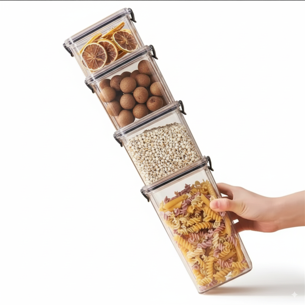 Moisture-Proof Food Storage Container with Seal – Freshness & Organization