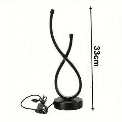 Infinity LED Table Lamp – Modern Minimalist Desk Light for Bedroom, Living Room & Office