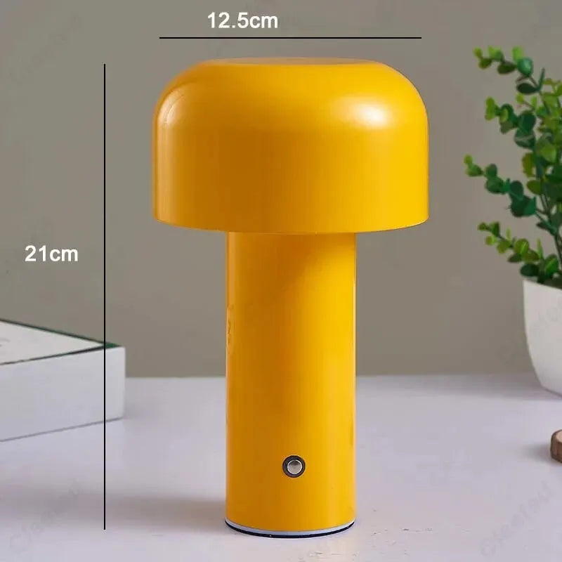 MUSH LED Touch Lamp – Wireless Tricolor Ambience Light for Bedrooms and Desks