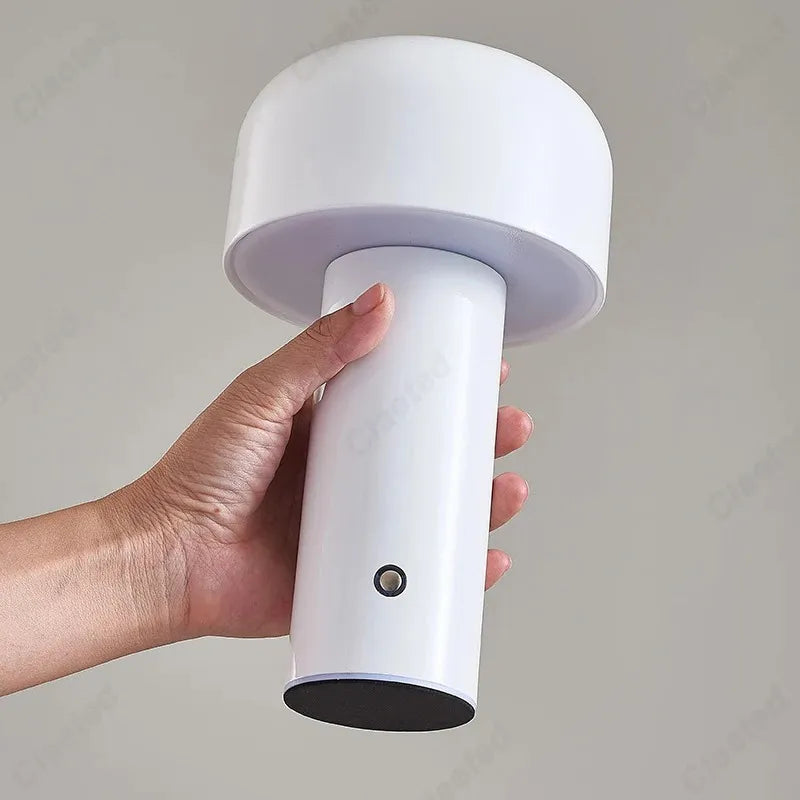 MUSH LED Touch Lamp – Wireless Tricolor Ambience Light for Bedrooms and Desks
