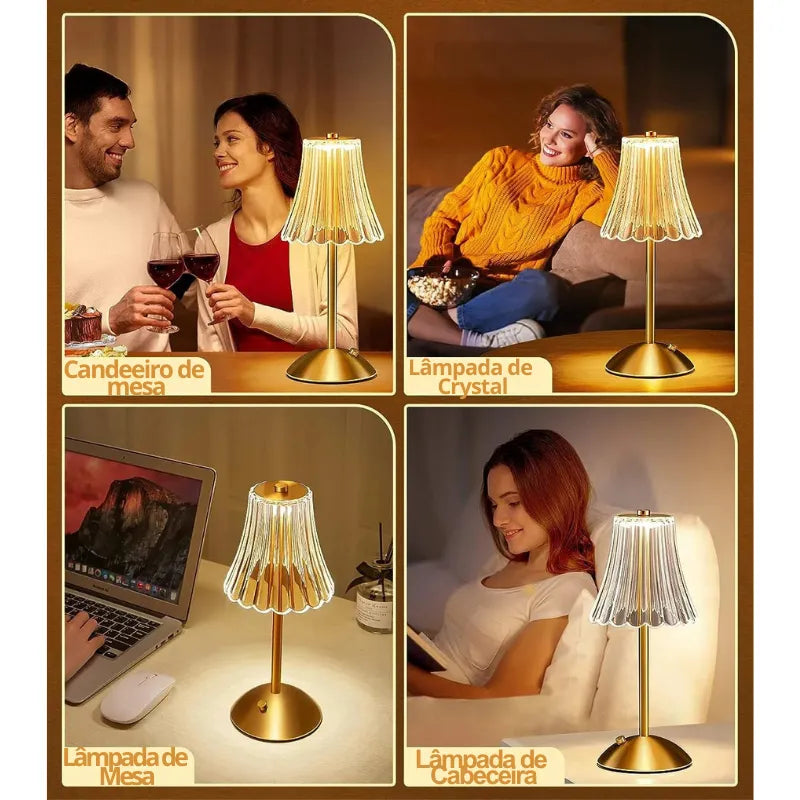 Abajur Sem Fio Touch - Shine