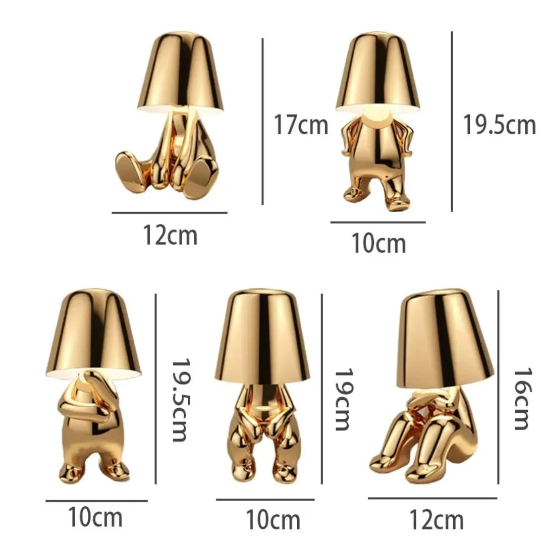 The Thinker USB LED Desk Lamp – Rechargeable Wireless Lighting for Study & Decor