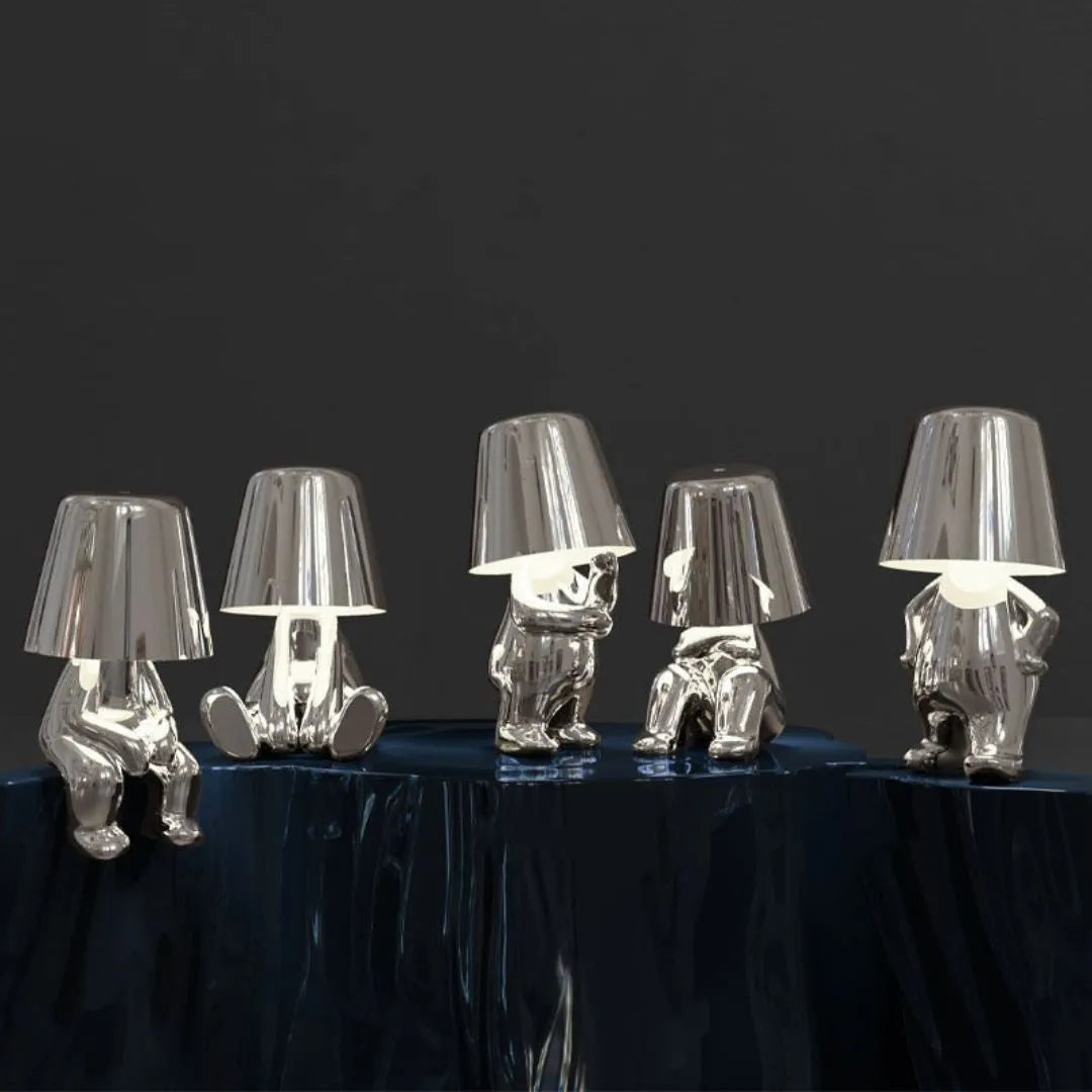 The Thinker USB LED Desk Lamp – Rechargeable Wireless Lighting for Study & Decor