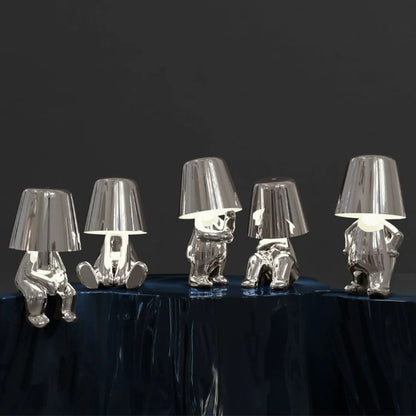 The Thinker USB LED Desk Lamp – Rechargeable Wireless Lighting for Study & Decor