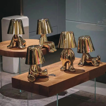 The Thinker USB LED Desk Lamp – Rechargeable Wireless Lighting for Study & Decor