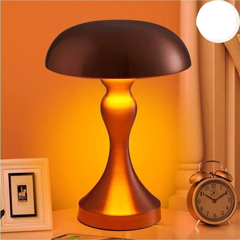 Mushroom-Shaped Wireless LED Lamp – Touch Control Bedside & Night Light Decor