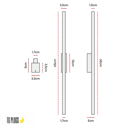 Fit Modern Indoor Wall Light – Minimalist LED Lamp for Bedroom, Living Room & Home Decor