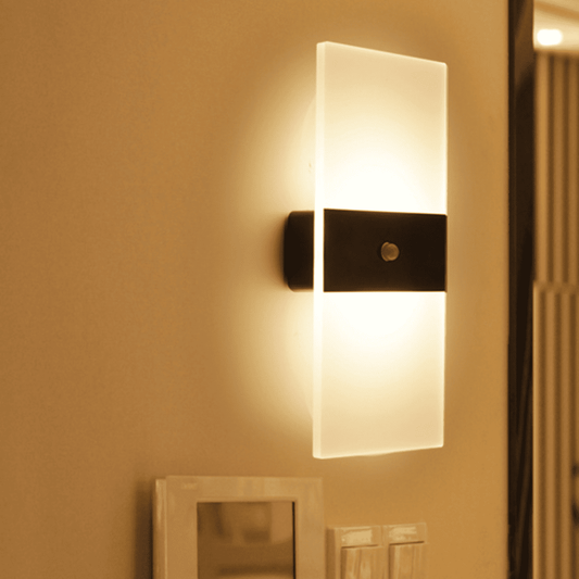 Wireless USB Rechargeable Wall Sconce with Motion Sensor