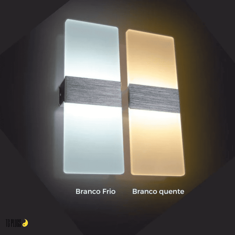 Arandela Sem Fio Recarregável USB Com sensor de presença