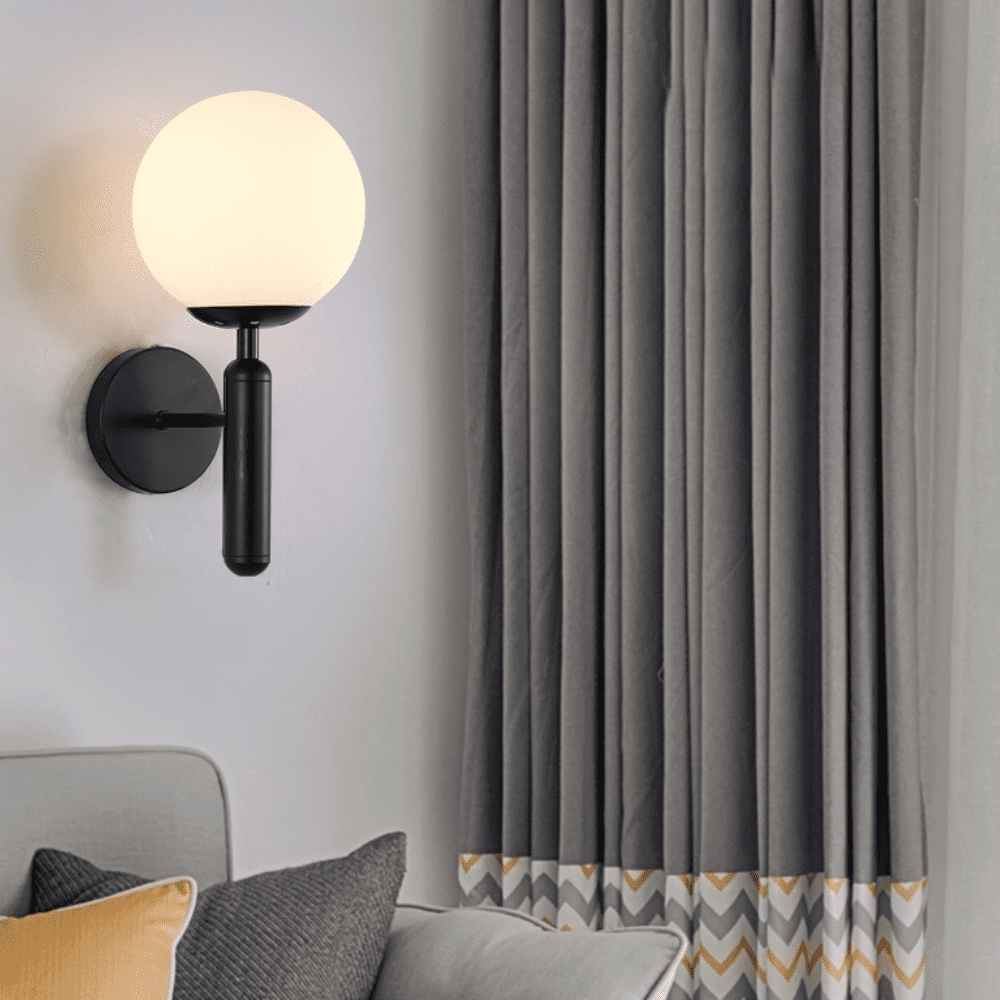 Vintage Glass Wall Sconce – Premium Retro LED Lamp for Living Room, Restaurants, Cafes & Elegant Indoor Lighting Decor