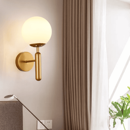 Vintage Glass Wall Sconce – Premium Retro LED Lamp for Living Room, Restaurants, Cafes & Elegant Indoor Lighting Decor