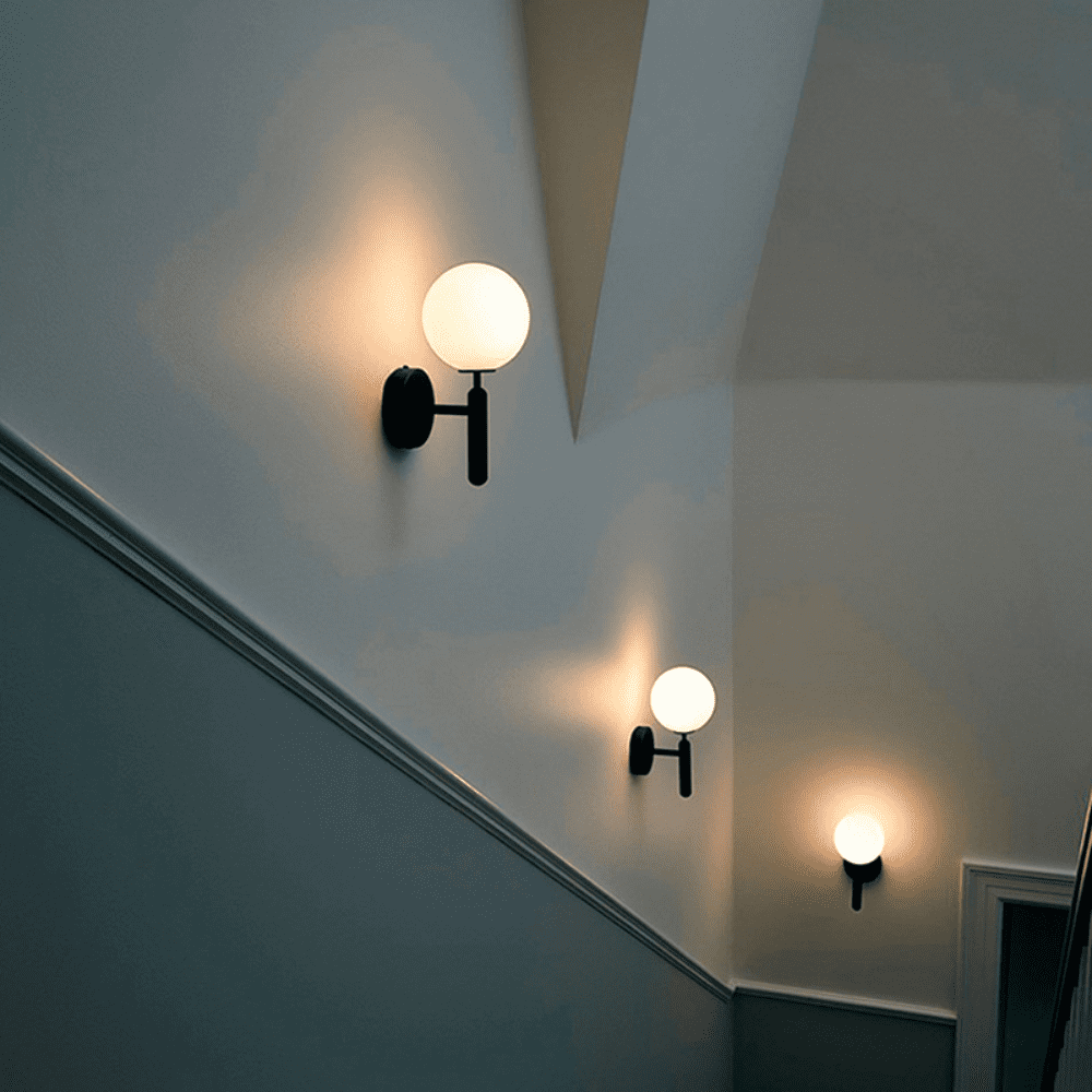Vintage Glass Wall Sconce – Premium Retro LED Lamp for Living Room, Restaurants, Cafes & Elegant Indoor Lighting Decor