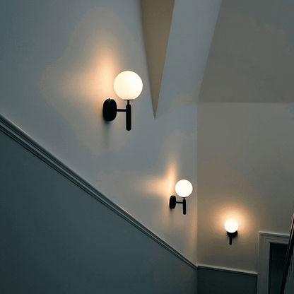 Vintage Glass Wall Sconce – Premium Retro LED Lamp for Living Room, Restaurants, Cafes & Elegant Indoor Lighting Decor