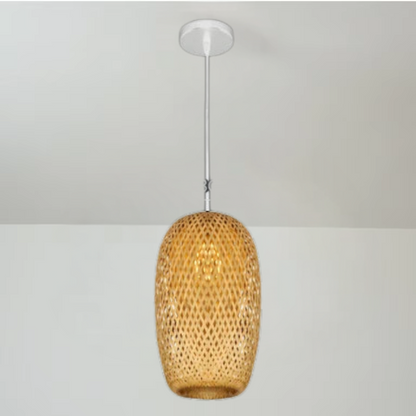 Handcrafted Bamboo Pendant Light — Natural Elegance & Cozy Lighting