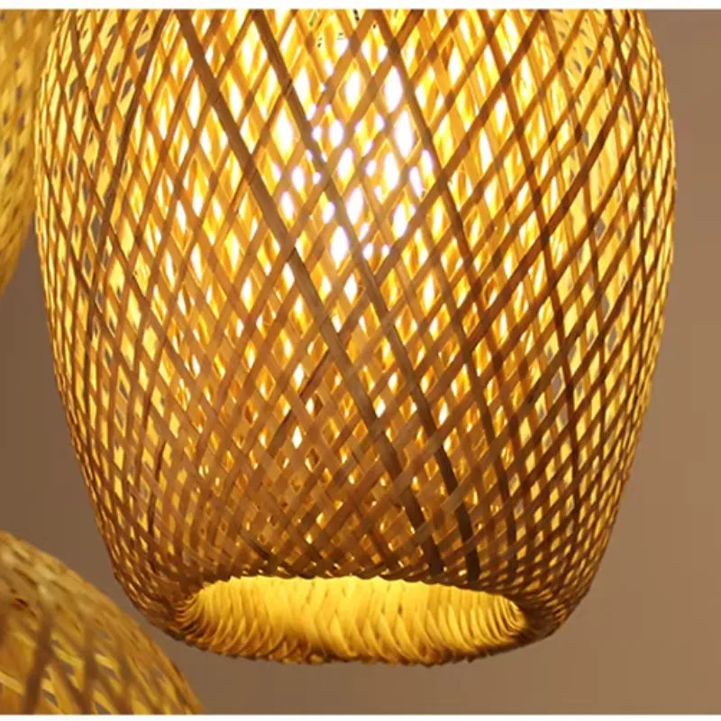 Handcrafted Bamboo Pendant Light — Natural Elegance & Cozy Lighting