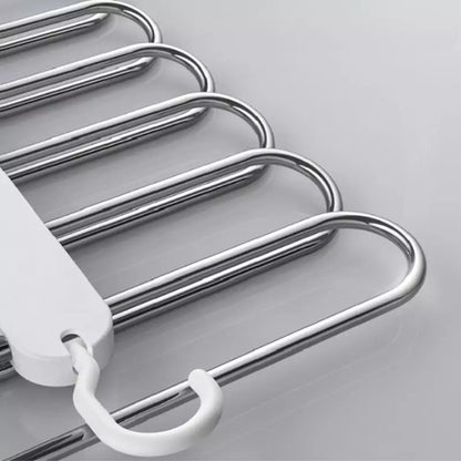 6-in-1 Multifunctional Pants Hanger – Space-Saving Closet Organizer Rack