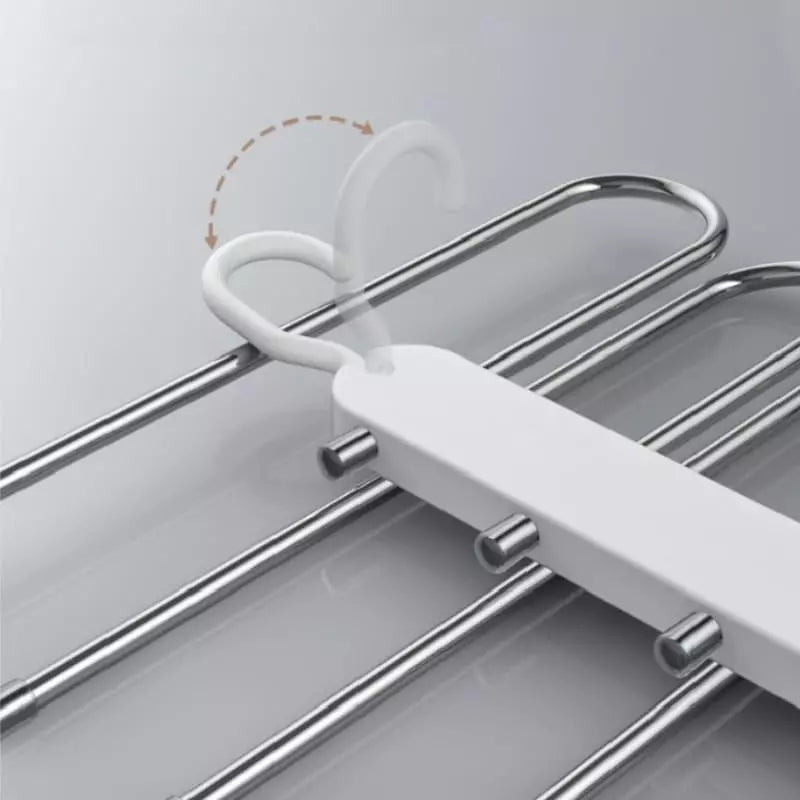 6-in-1 Multifunctional Pants Hanger – Space-Saving Closet Organizer Rack
