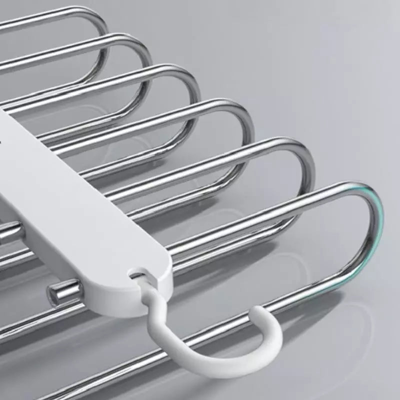6-in-1 Multifunctional Pants Hanger – Space-Saving Closet Organizer Rack