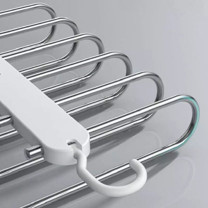 6-in-1 Multifunctional Pants Hanger – Space-Saving Closet Organizer Rack