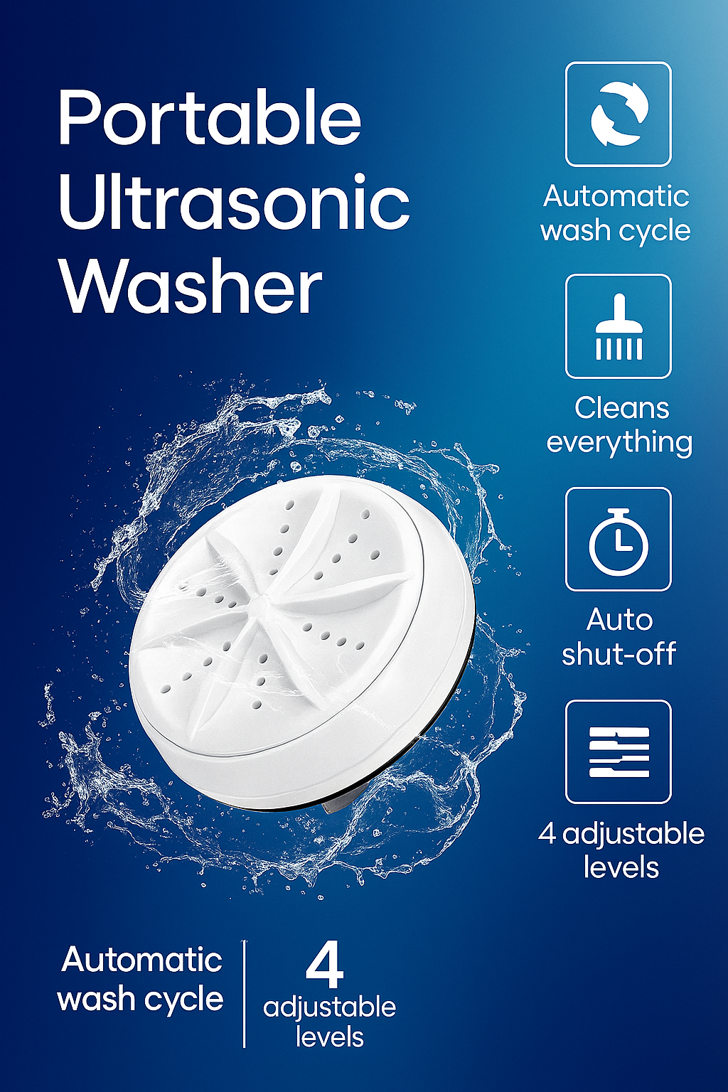 UltraLava® Portable Washing Machine – Compact Laundry Solution (Buy 1 Get 2)