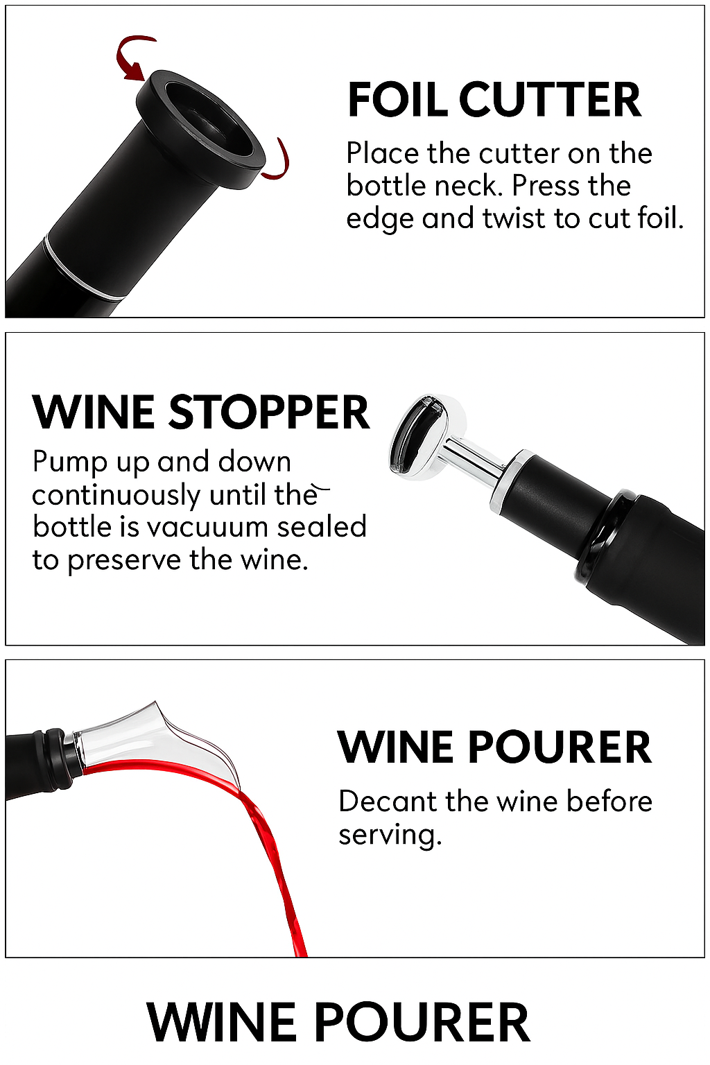 Winner™ Electric Wine Opener – Automatic Corkscrew with Bonus Gifts