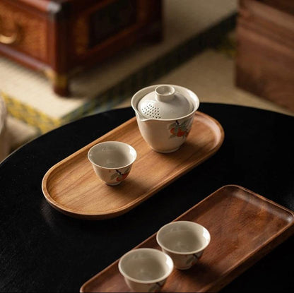 Premium Wooden Serving Tray – Rustic Kitchen & Elegant Table Presentation