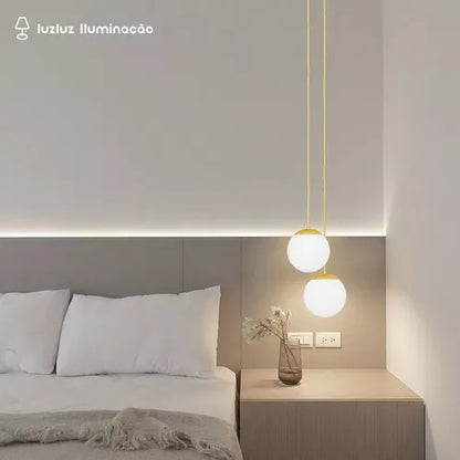Minimalist Nordic Ball Pendant Light – Soft LED Lighting for Modern Interiors