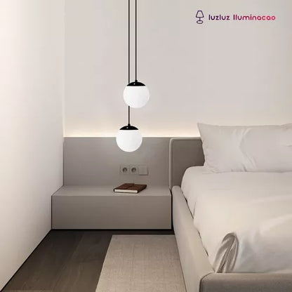 Minimalist Nordic Ball Pendant Light – Soft LED Lighting for Modern Interiors