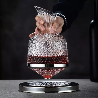 Crystal Glass Wine Decanter — Luxury Carafe for Red Wine Aeration & Elegant Serving